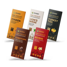 Load image into Gallery viewer, Dark Chocolate Bar (70%) With Functional Mushrooms (3 pack)
